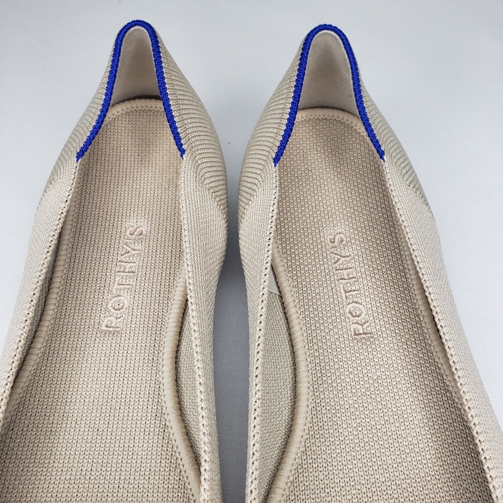 Rothy’s Retired Ecru Round Toe Flats Ballet Shoes Womens Size 10 US - Picture 4 of 15
